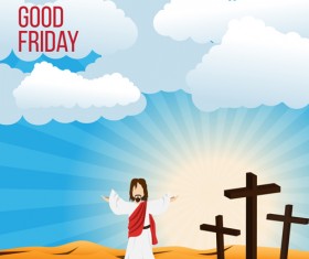 Vector good friday background design 06