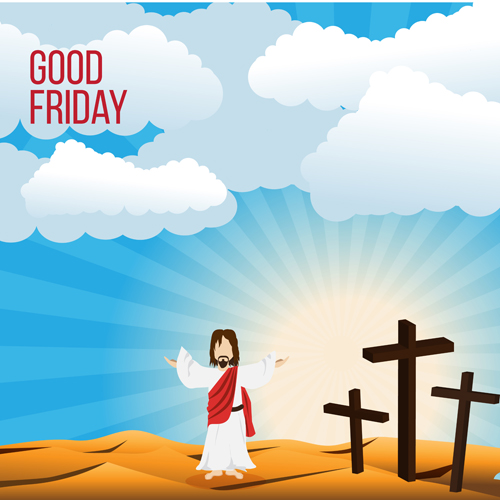 Vector good friday background design 06