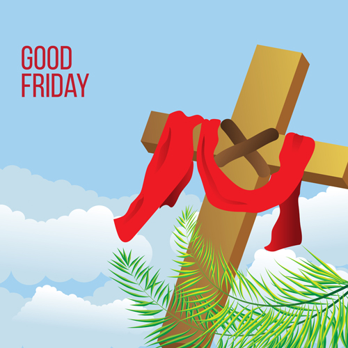 Vector good friday background design 08