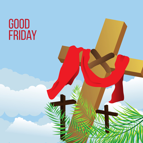 Vector good friday background design 09 free download