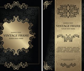 Vintage luxury certificates template set vector 02
