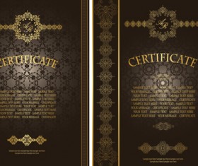 Vintage luxury certificates template set vector 11