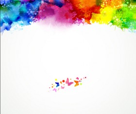 Watercolor grunge background design 08