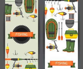 fishing supplies vector illustration vector 06