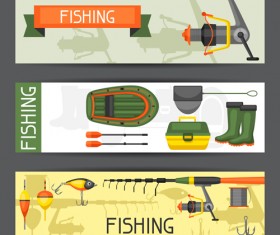 fishing supplies vector illustration vector 07