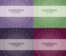 polygonal with abstract banners vector 02