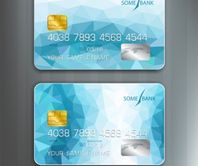 Abstract credit cards template vector 02