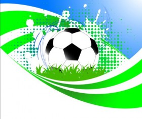 Abstract soccer background design vector 01