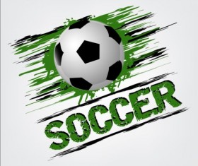 Abstract soccer background design vector 04