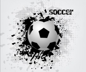 Abstract soccer background design vector 05