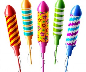 Arrow fire-crackers vector illustration 01