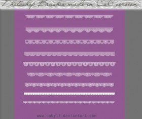 Beautiful Lace Photoshop Brushes Set