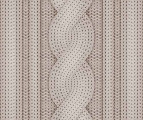 Beige knitted pattern vector background