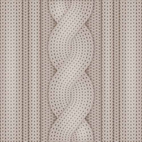 Beige knitted pattern vector background