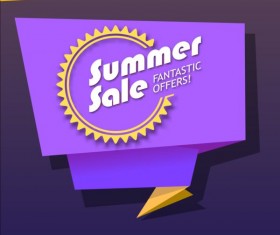 Big sale origami labels vectors 04