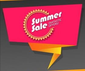 Big sale origami labels vectors 08