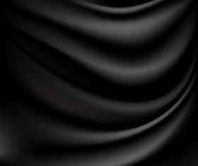 Black damask vector background