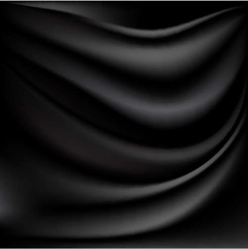 Black damask vector background