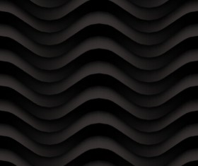Black wave art vector background