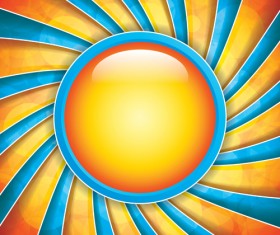 Cartoon sun pattern background vector