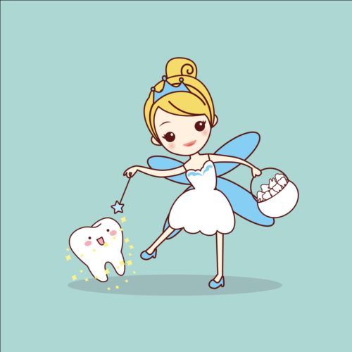 Cartoon tooth fairy vector material 03 free download