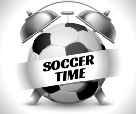 Clock with socoer vector