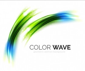 Color light wave effect backgrounds vector 02