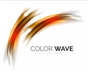 Color light wave effect backgrounds vector 03