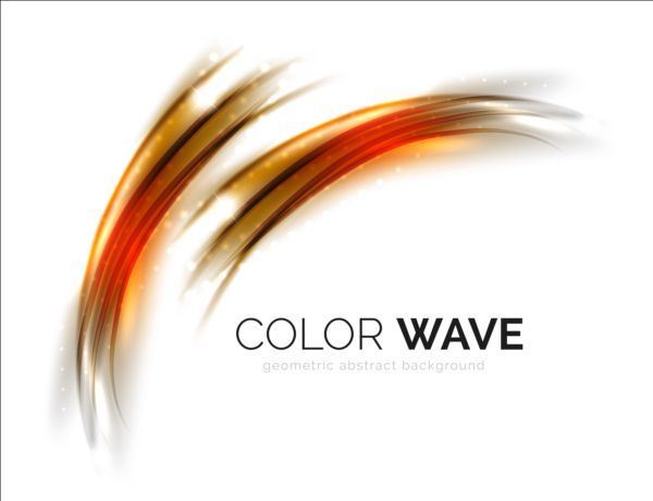 Color light wave effect backgrounds vector 03