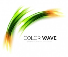 Color light wave effect backgrounds vector 06
