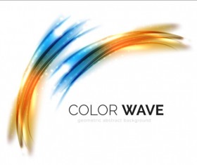 Color light wave effect backgrounds vector 08