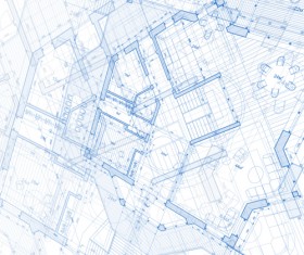 Construction building blueprint design vector 05