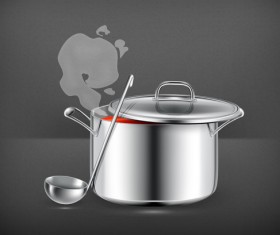 Cooking pot vector illustration