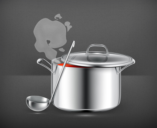 Cooking pot vector illustration