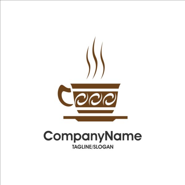 Creative coffee and cafe logos design vector 03