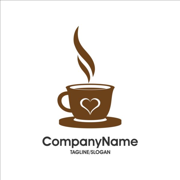 Creative coffee and cafe logos design vector 08