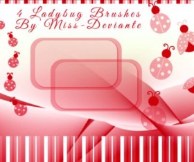 Cute Ladybug Brushes