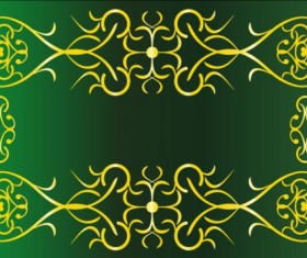 Decor floral card template vector 01