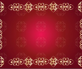 Decor floral card template vector 02