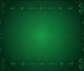 Decor floral card template vector 03