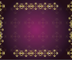 Decor floral card template vector 05