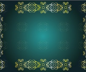 Decor floral card template vector 06