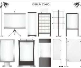 Different display stand vector material 02