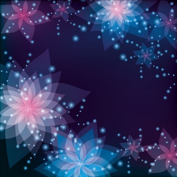 Dream decorative floral backgrounds vector 01