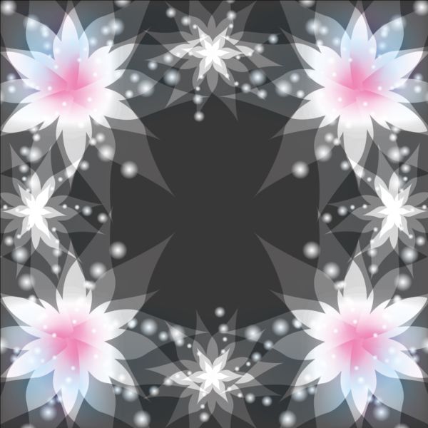 Dream decorative floral backgrounds vector 03