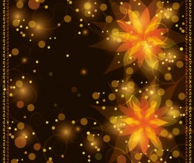 Dream decorative floral backgrounds vector 06
