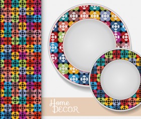 Ethnic decorative pattern background art vector 02