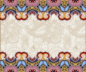 Ethnic ornament pattern seamless border vector 07 free download