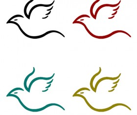 Flying Bird PSD Logo