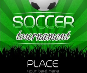 Football tournament poster design vector